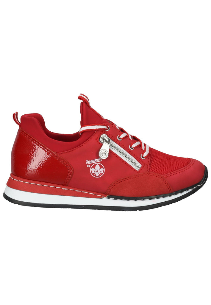 Rieker Sneaker Lederimitat Rot