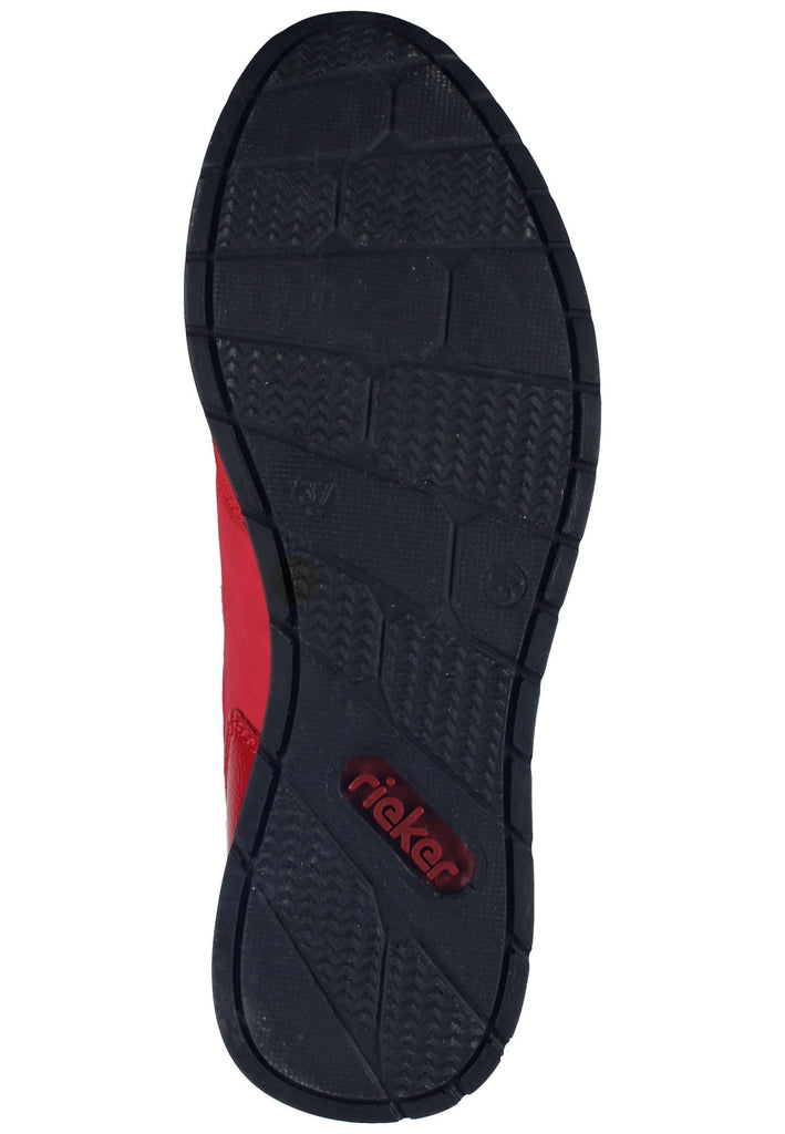 Rieker Sneaker Lederimitat Rot