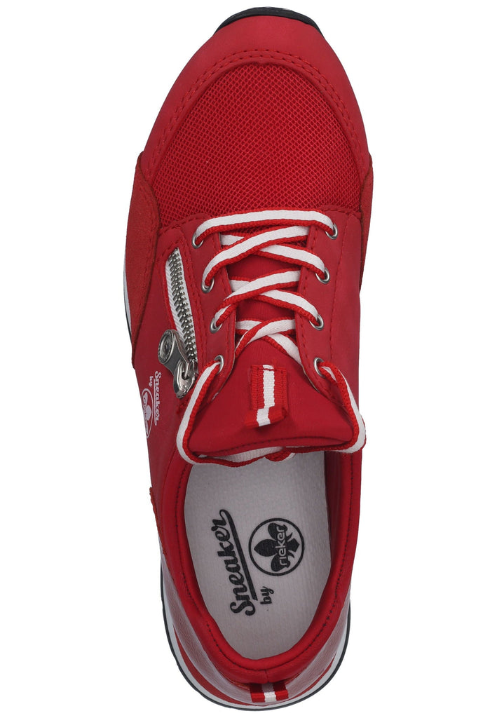 Rieker Sneaker Lederimitat Rot