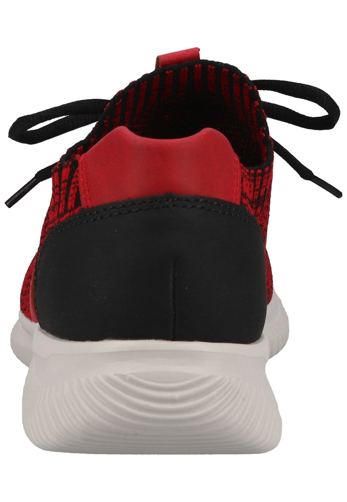 Rieker Sneaker Lederimitat Rot/Schwarz