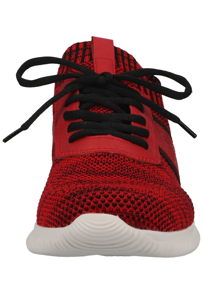 Rieker Sneaker Lederimitat Rot/Schwarz