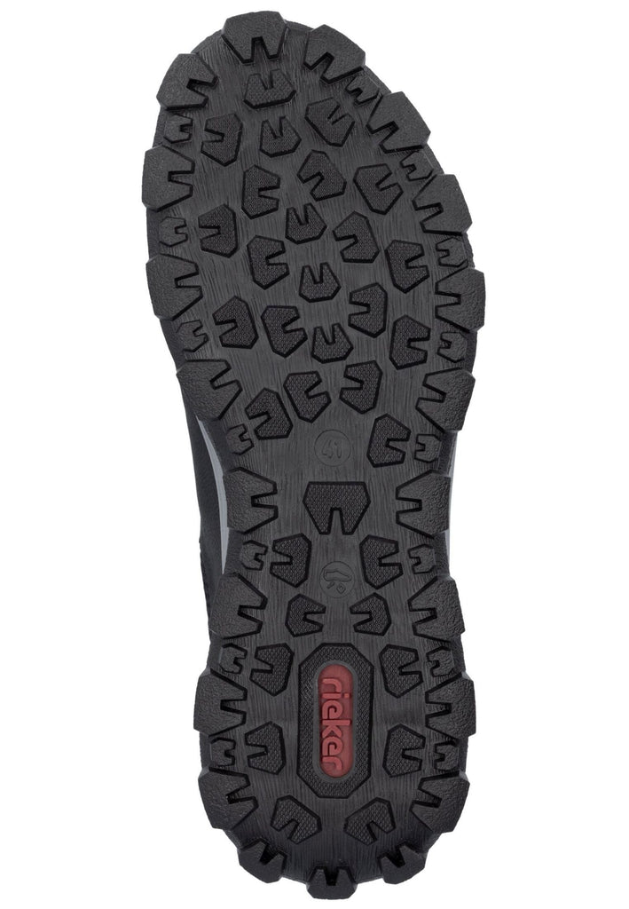 Rieker Sneaker Lederimitat Schwarz