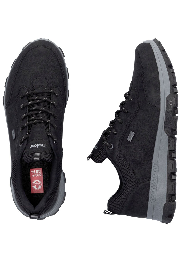 Rieker Sneaker Lederimitat Schwarz