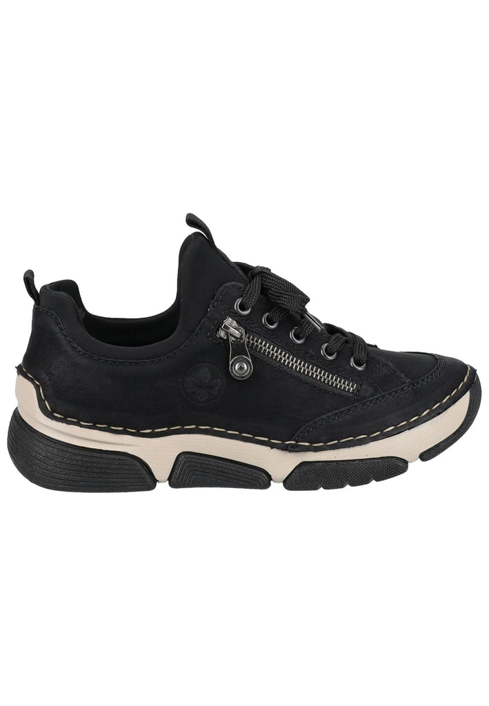 Rieker Sneaker Lederimitat Schwarz