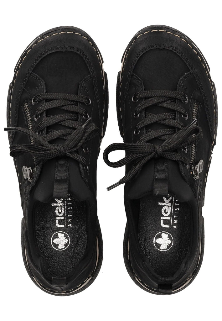 Rieker Sneaker Lederimitat Schwarz