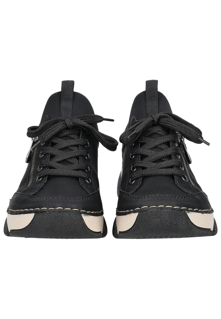 Rieker Sneaker Lederimitat Schwarz