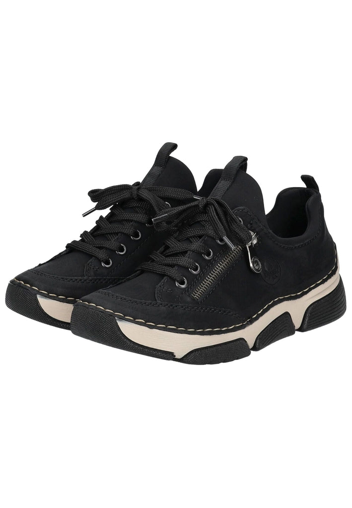 Rieker Sneaker Lederimitat Schwarz