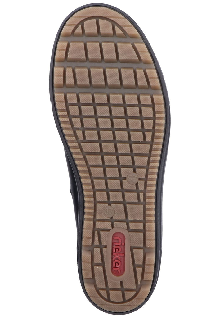 Rieker Sneaker Lederimitat Schwarz