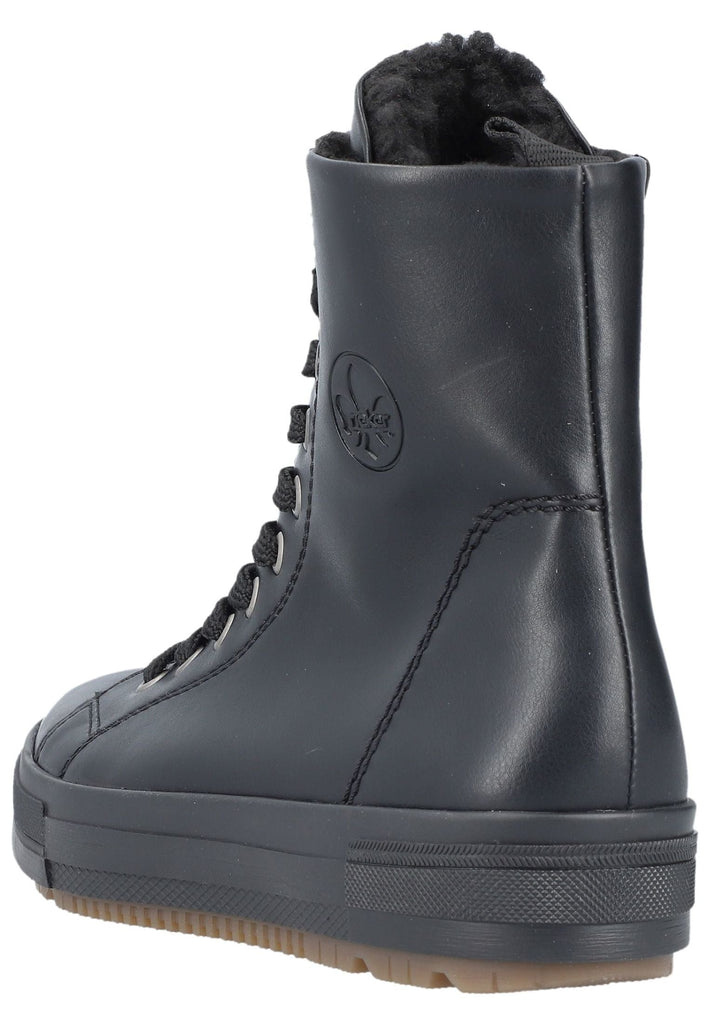 Rieker Sneaker Lederimitat Schwarz