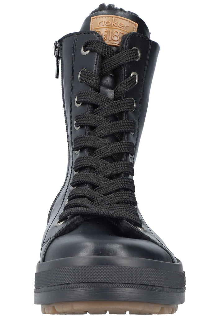 Rieker Sneaker Lederimitat Schwarz
