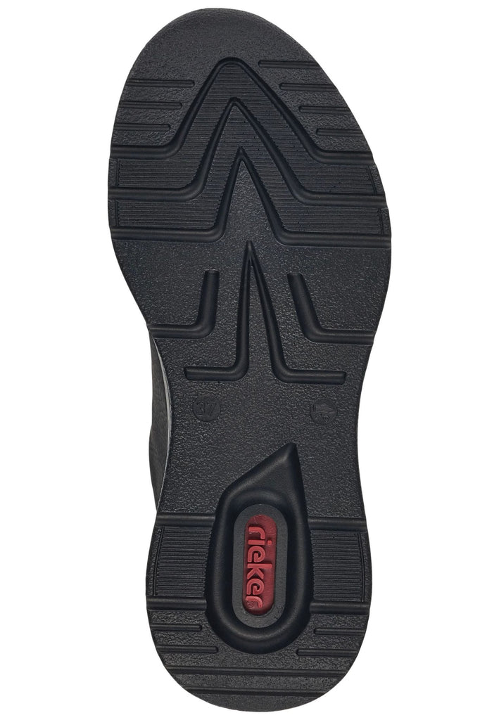Rieker Sneaker Lederimitat Schwarz
