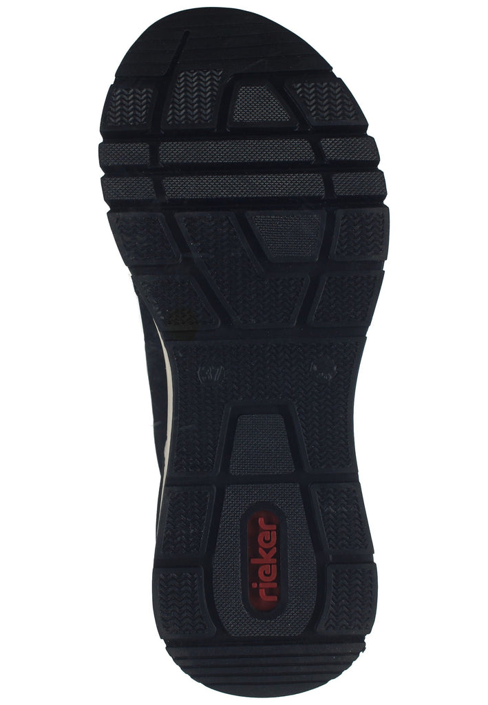 Rieker Sneaker Lederimitat Schwarz