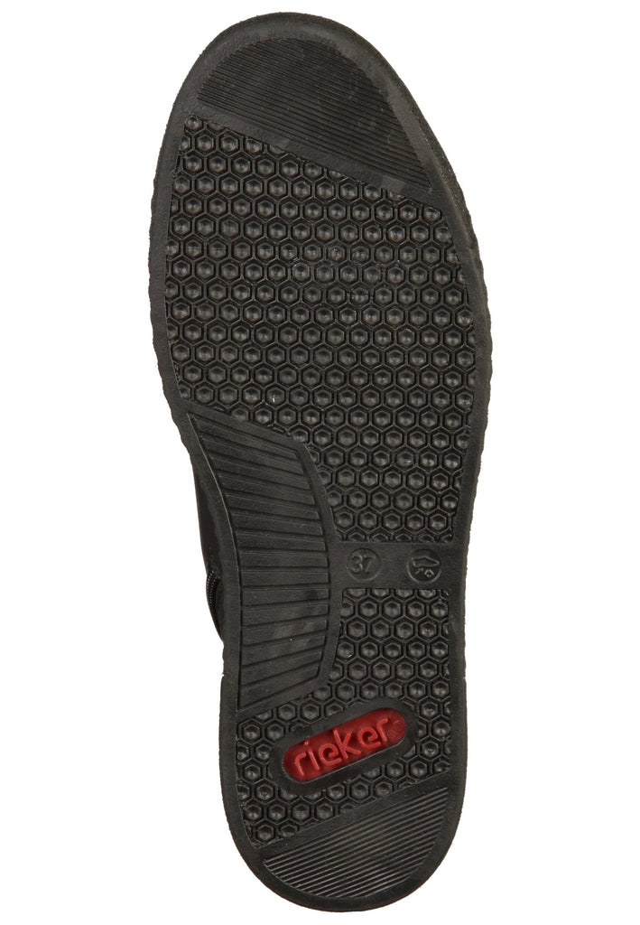 Rieker Sneaker Lederimitat Schwarz