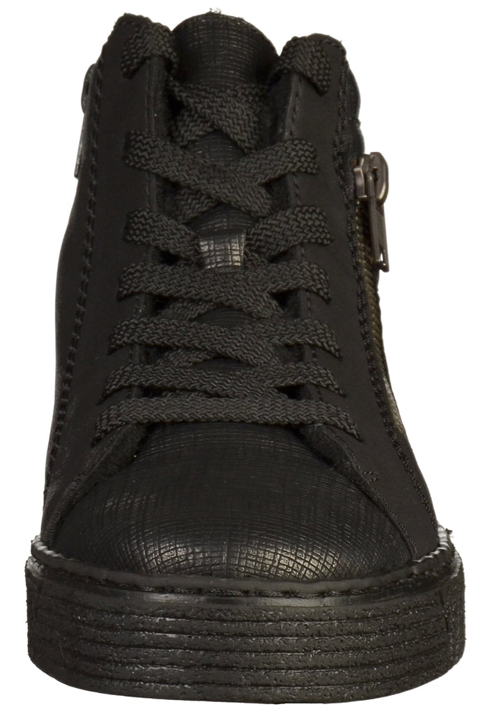 Rieker Sneaker Lederimitat Schwarz