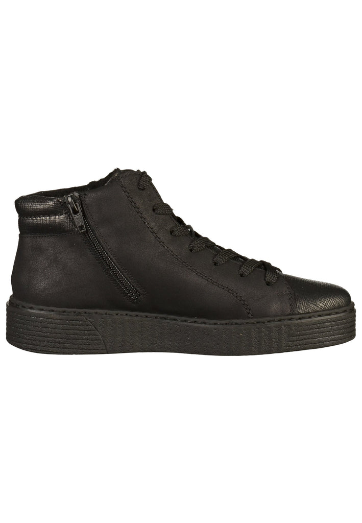 Rieker Sneaker Lederimitat Schwarz