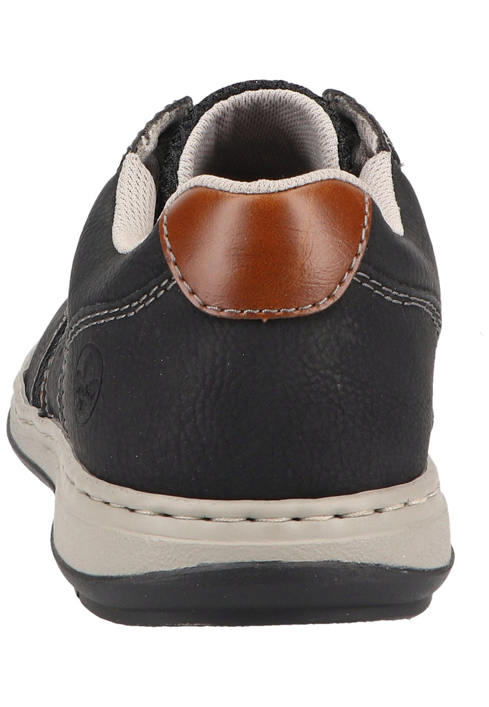 Rieker Sneaker Lederimitat Schwarz/Blau