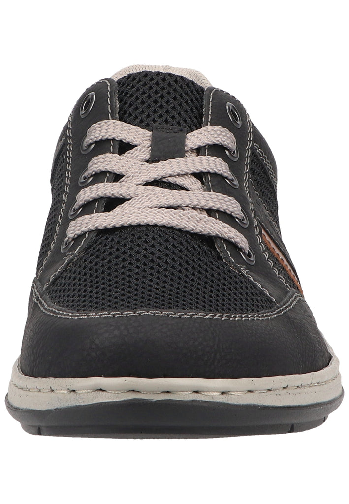 Rieker Sneaker Lederimitat Schwarz/Blau