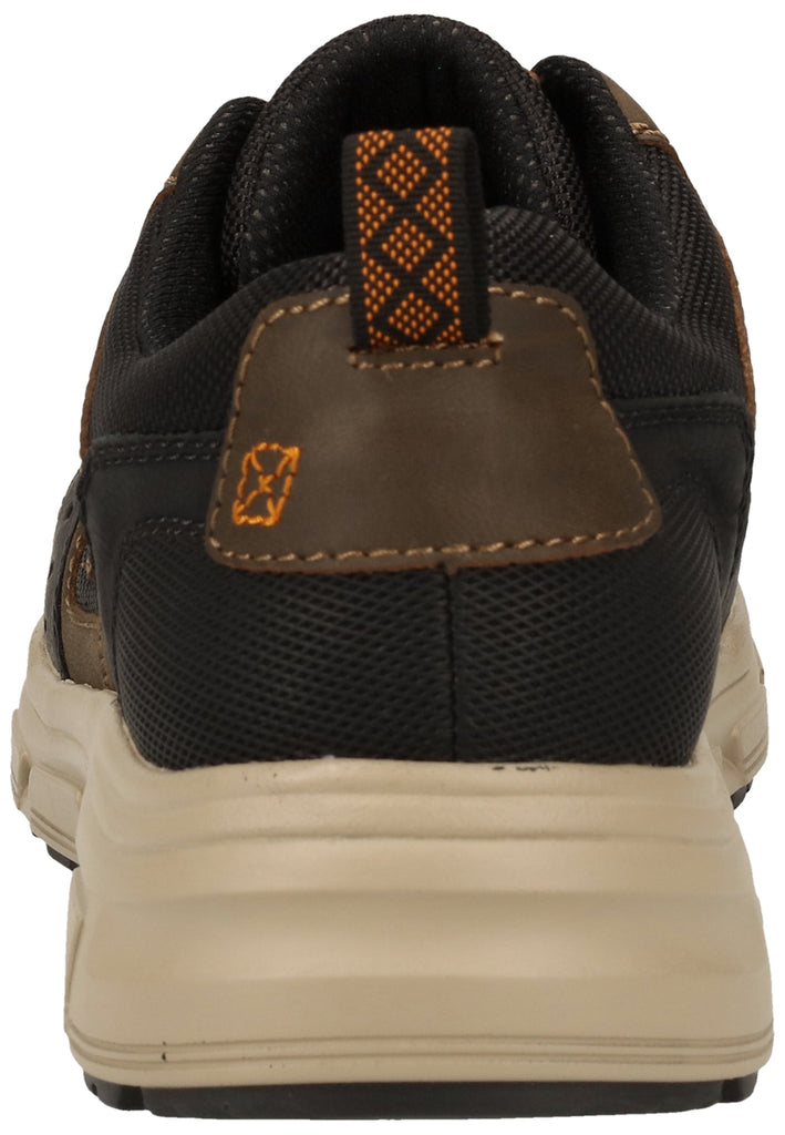 Rieker Sneaker Lederimitat Schwarz/Braun