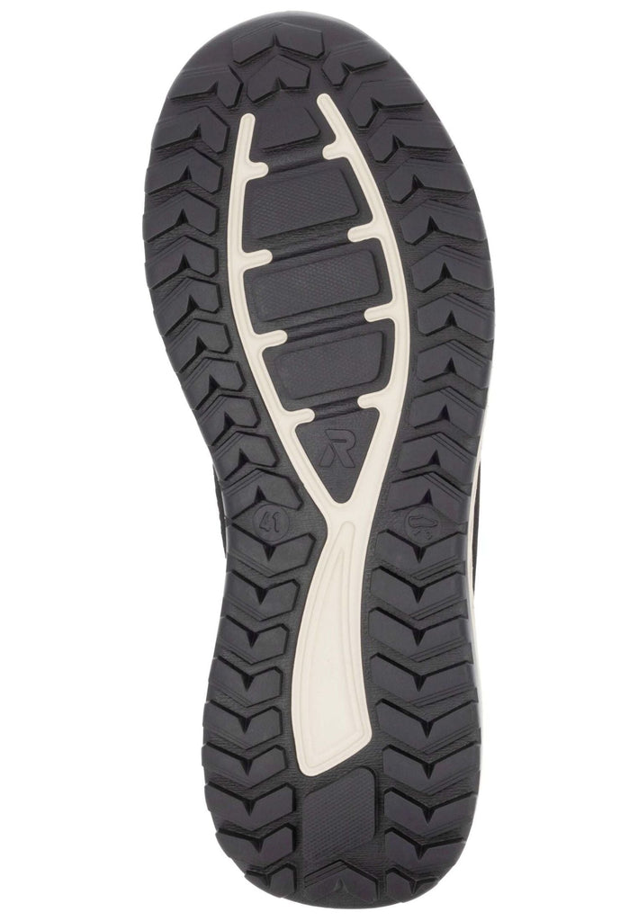 Rieker Sneaker Lederimitat Schwarz/Grün