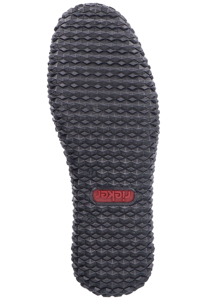 Rieker Sneaker Lederimitat Schwarz/Schwarz