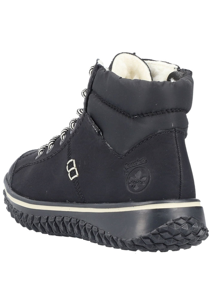 Rieker Sneaker Lederimitat Schwarz/Schwarz