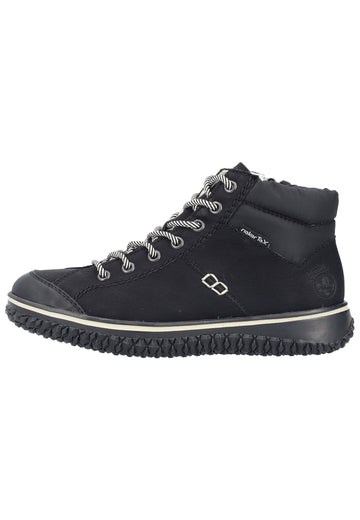Rieker Sneaker Lederimitat Schwarz/Schwarz