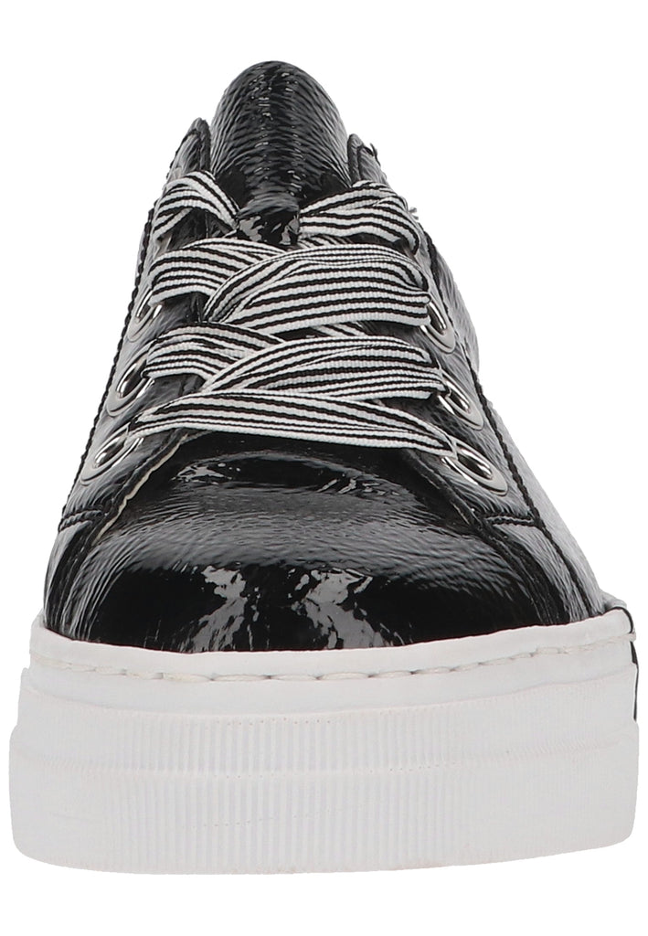 Rieker Sneaker Lederimitat Schwarz/Silber