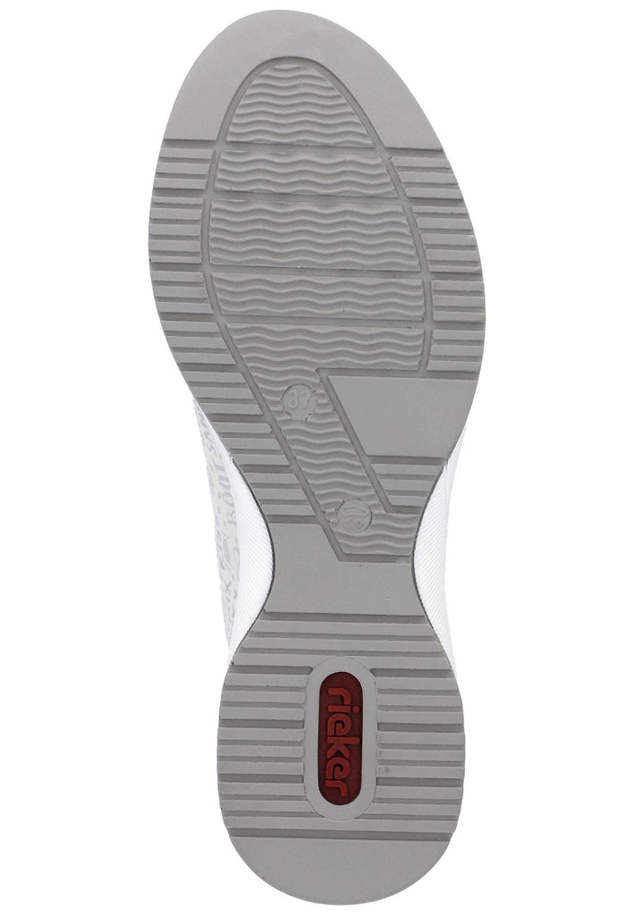 Rieker Sneaker Lederimitat Silber/Weiß