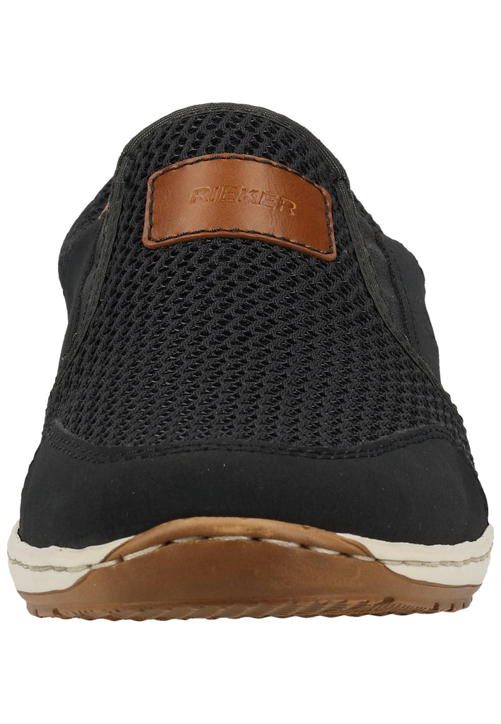 Rieker Sneaker Lederimitat/Textil Blau/Braun