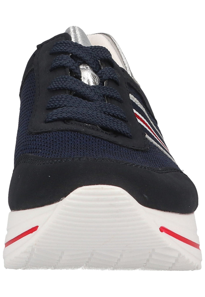 Rieker Sneaker Lederimitat/Textil Blau/Silber
