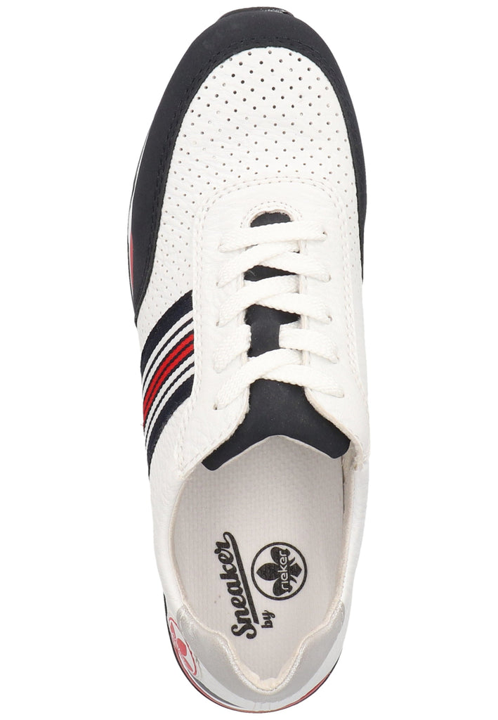 Rieker Sneaker Lederimitat/Textil Blau/Weiß