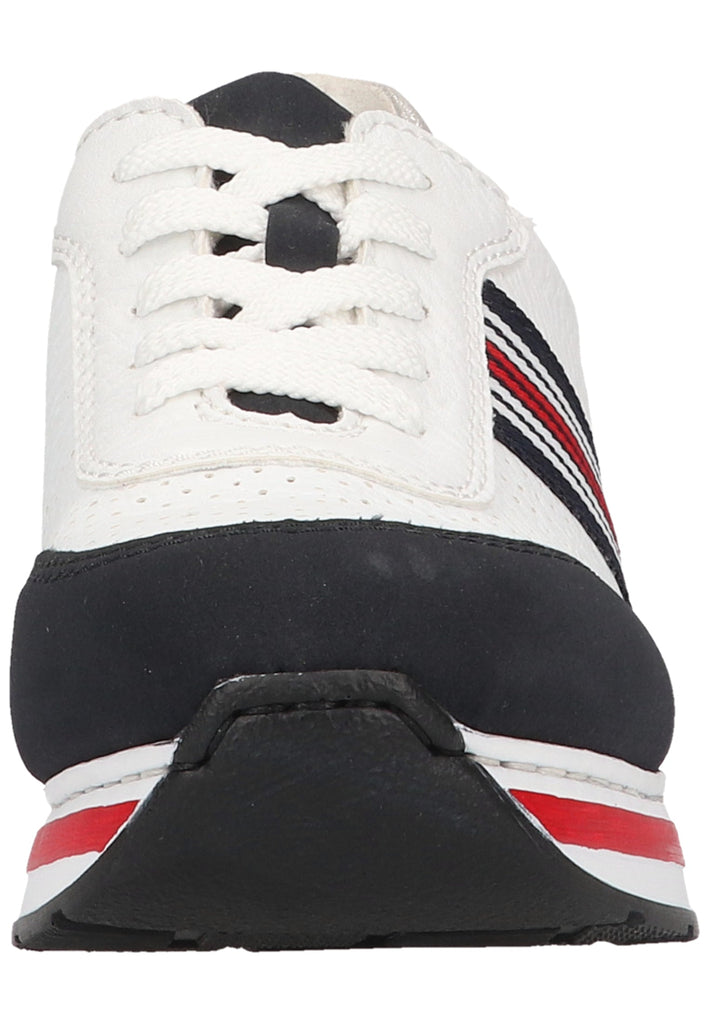 Rieker Sneaker Lederimitat/Textil Blau/Weiß