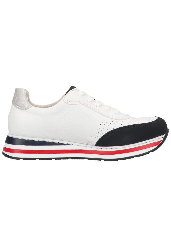 Rieker Sneaker Lederimitat/Textil Blau/Weiß