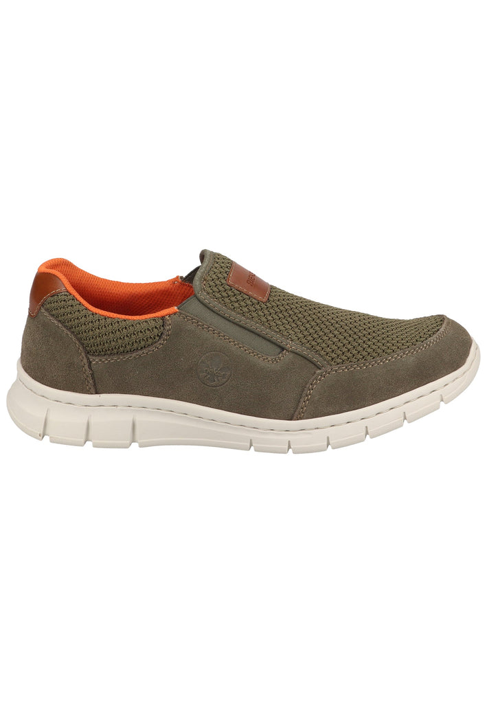 Rieker Sneaker Lederimitat/Textil Dunkelgrün