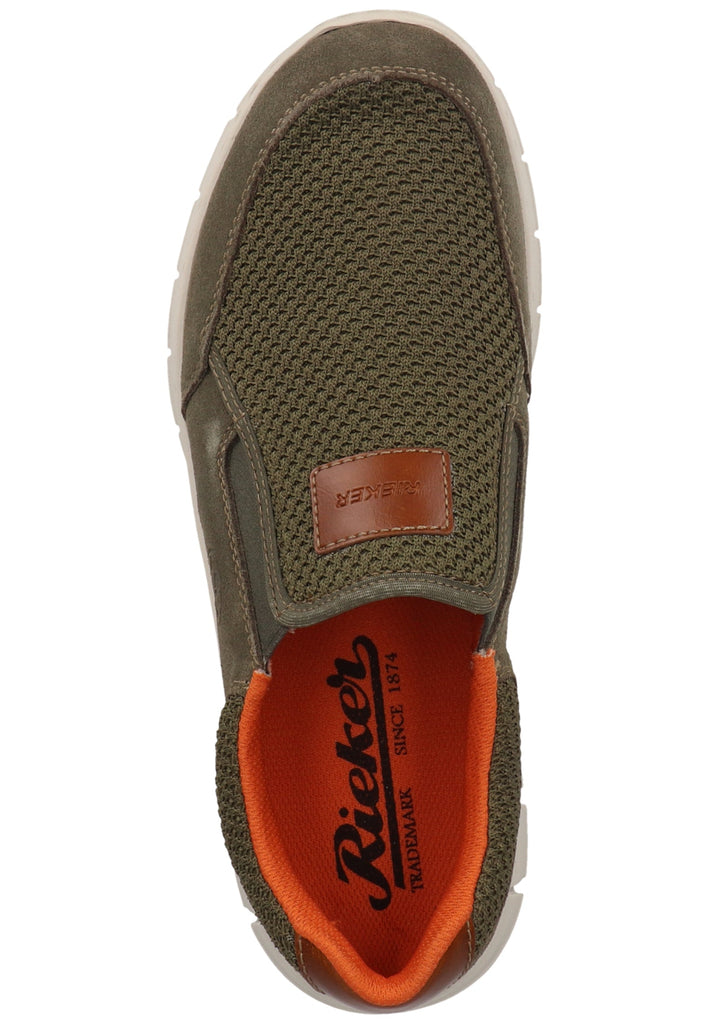 Rieker Sneaker Lederimitat/Textil Dunkelgrün