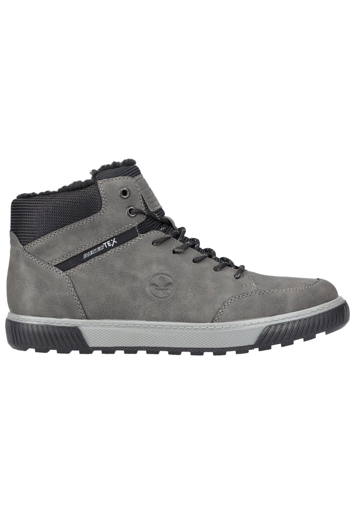Rieker Sneaker Lederimitat/Textil Grau/Schwarz