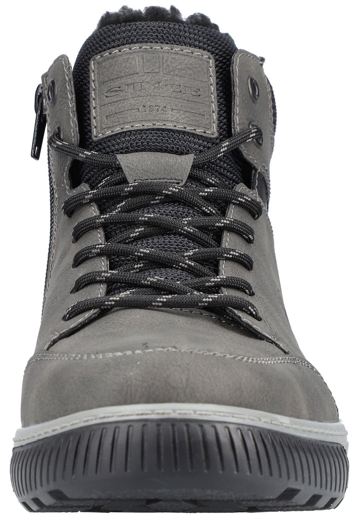 Rieker Sneaker Lederimitat/Textil Grau/Schwarz