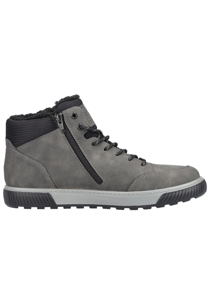 Rieker Sneaker Lederimitat/Textil Grau/Schwarz