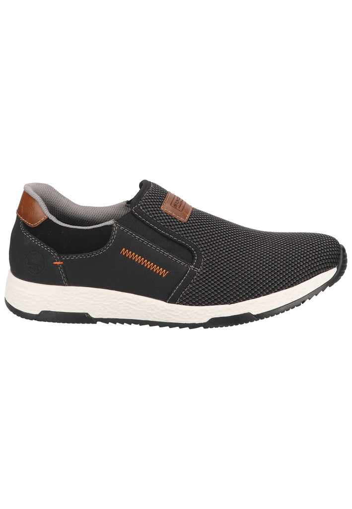 Rieker Sneaker Lederimitat/Textil Grau/Schwarz