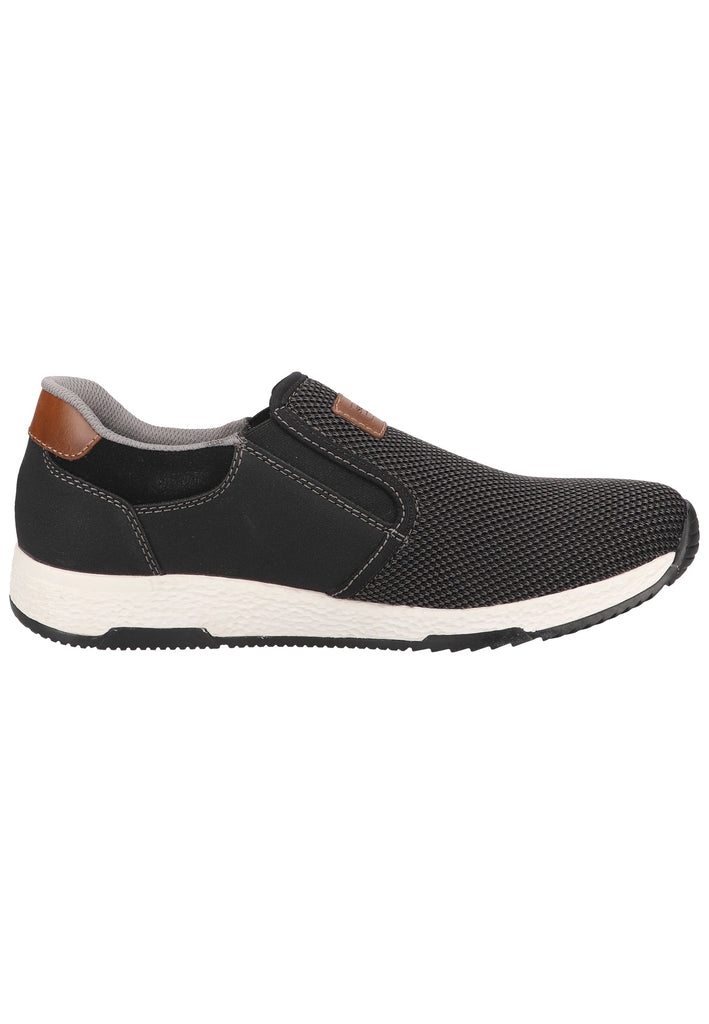 Rieker Sneaker Lederimitat/Textil Grau/Schwarz