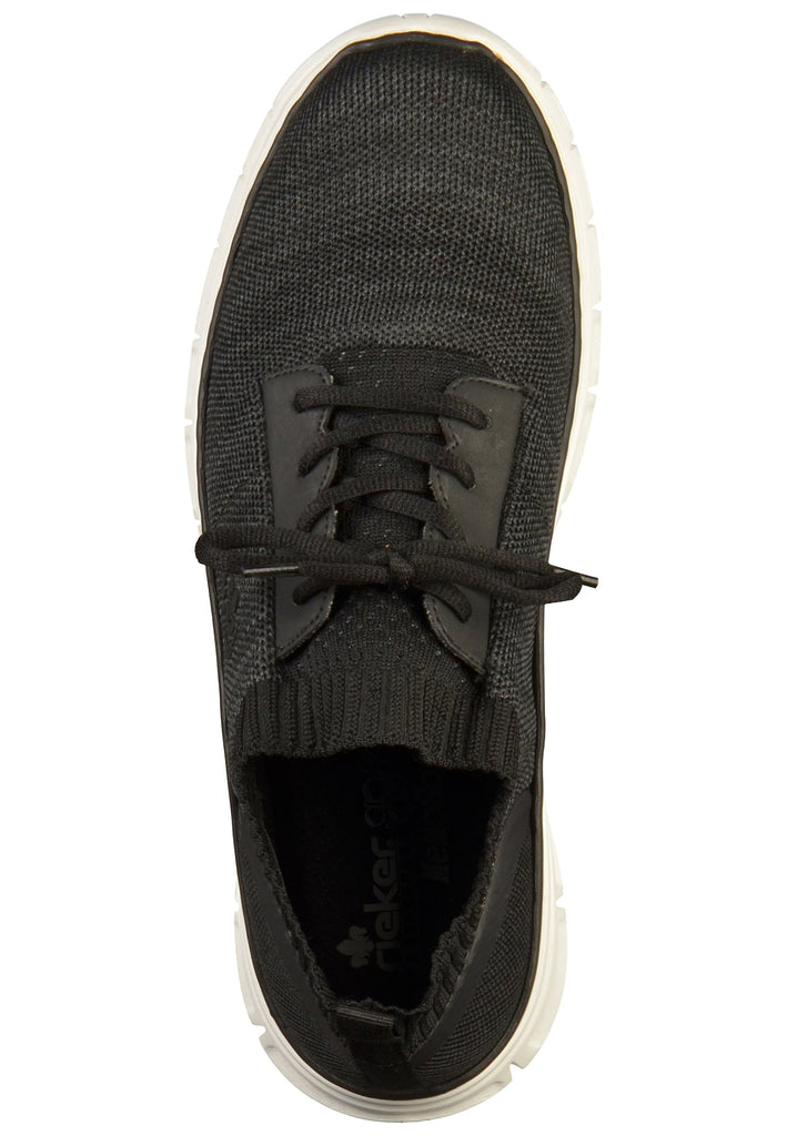 Rieker Sneaker Lederimitat/Textil Schwarz