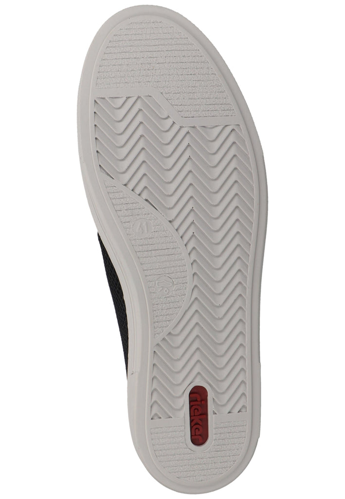 Rieker Sneaker Lederimitat/Textil Schwarz/Braun