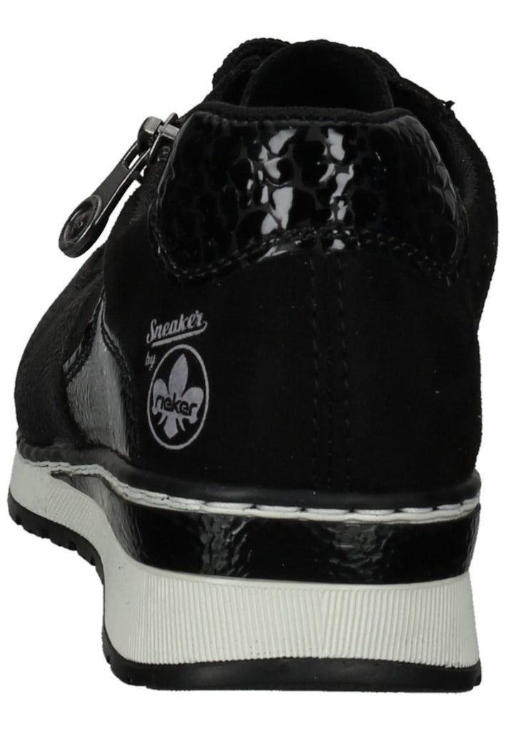 Rieker Sneaker Lederimitat/Textil Schwarz Kombi