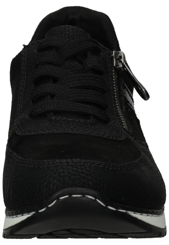 Rieker Sneaker Lederimitat/Textil Schwarz Kombi