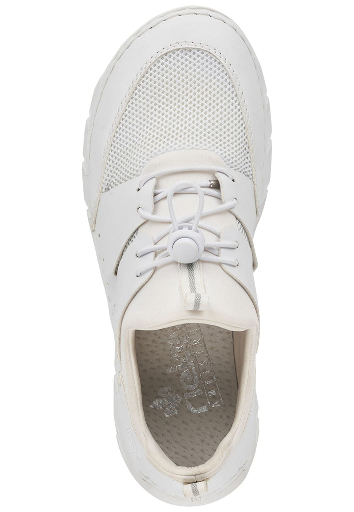 Rieker Sneaker Lederimitat Weiß