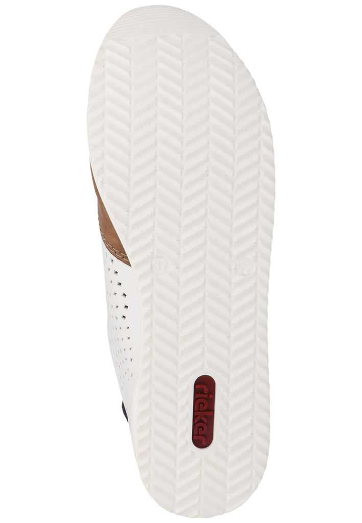 Rieker Sneaker Lederimitat Weiß