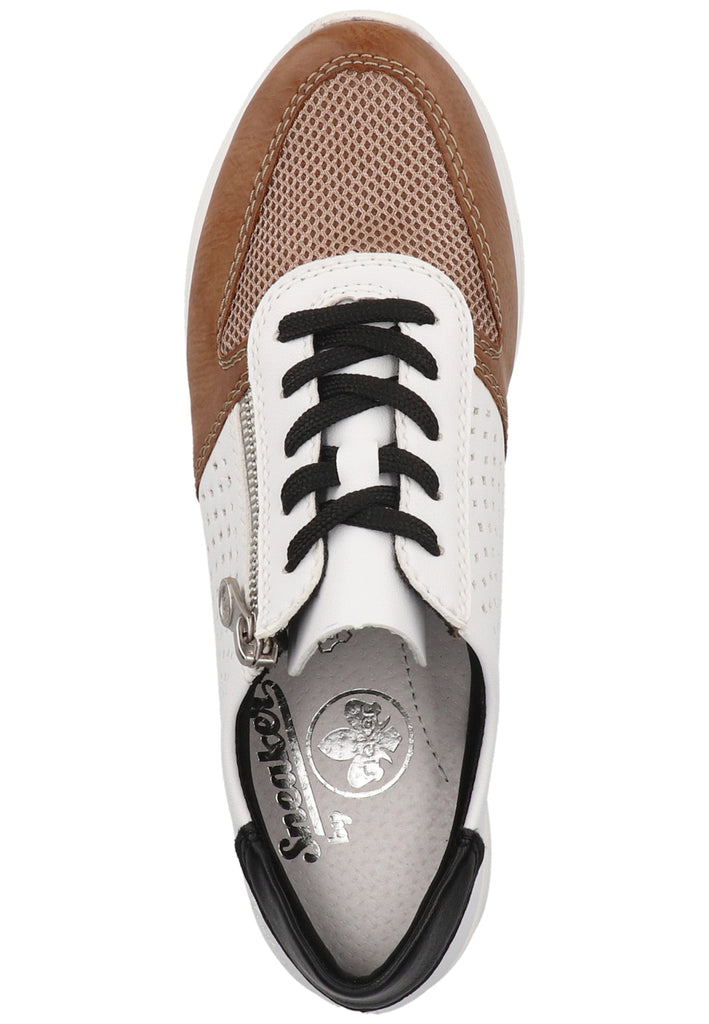 Rieker Sneaker Lederimitat Weiß