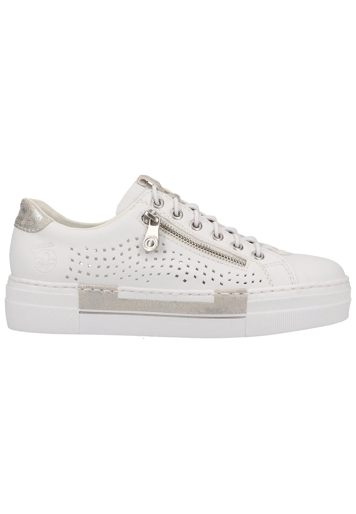 Rieker Sneaker Lederimitat Weiß