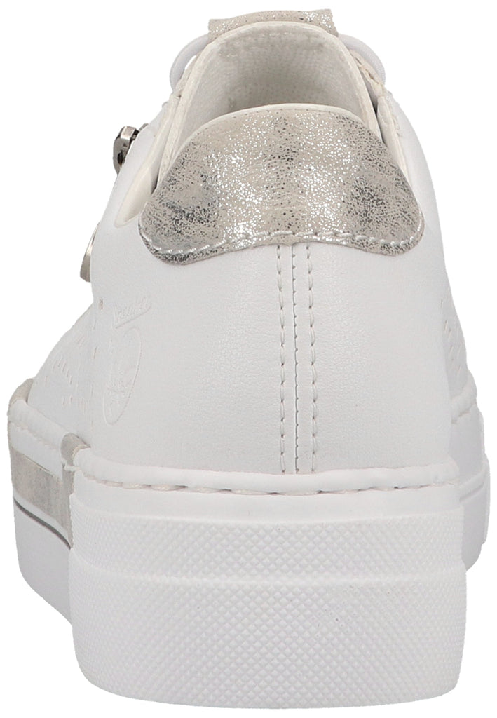 Rieker Sneaker Lederimitat Weiß