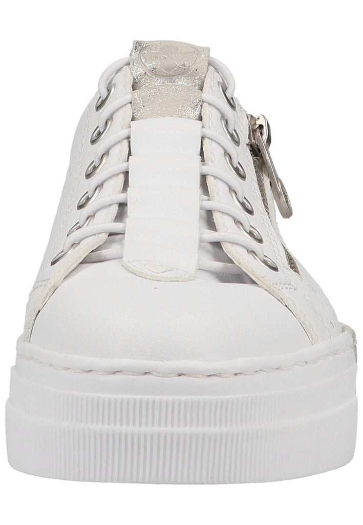 Rieker Sneaker Lederimitat Weiß